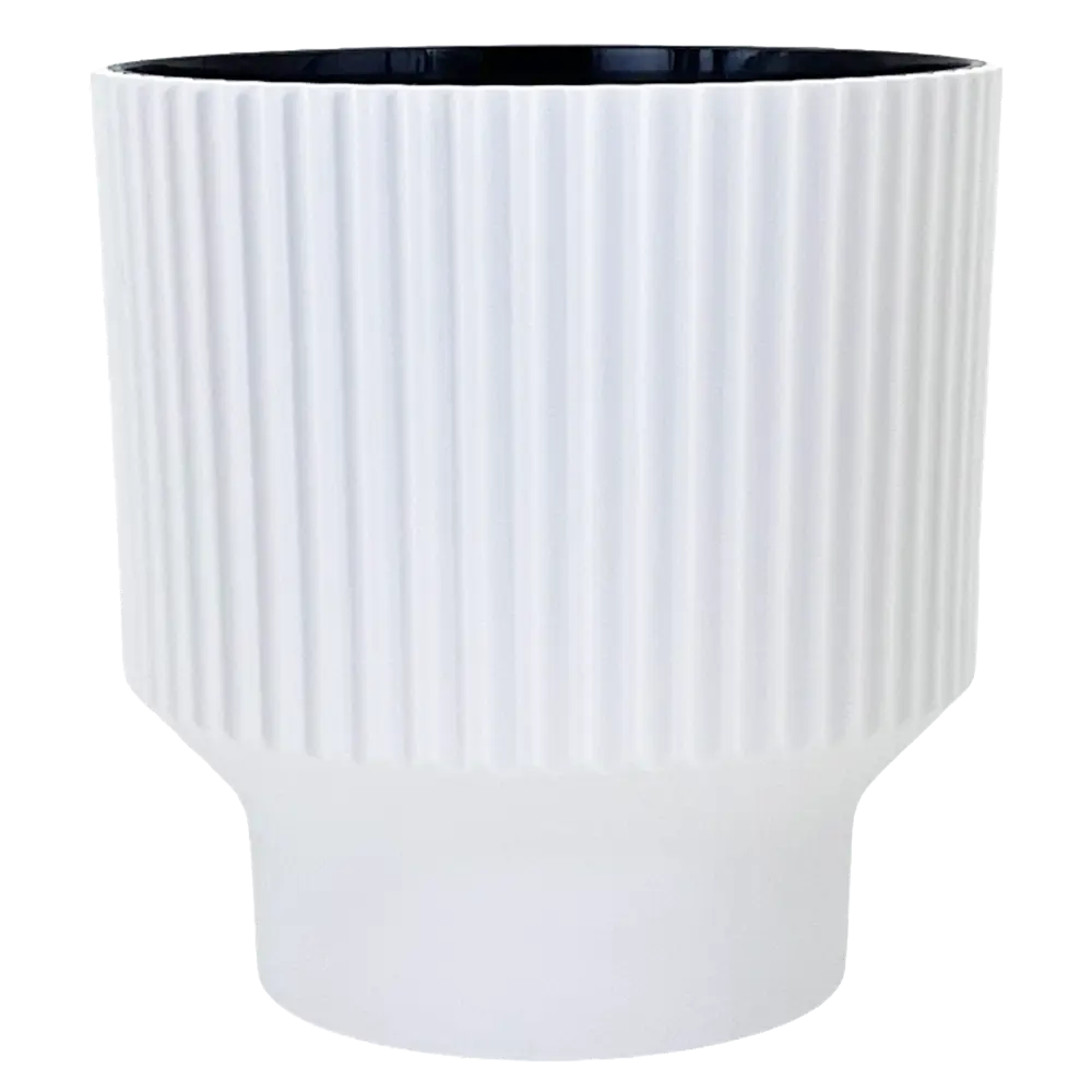 Кашпо Evergreen Design Аркада 28x30x30 см v16.2 л пластик белый 89452947 STLM-2067684