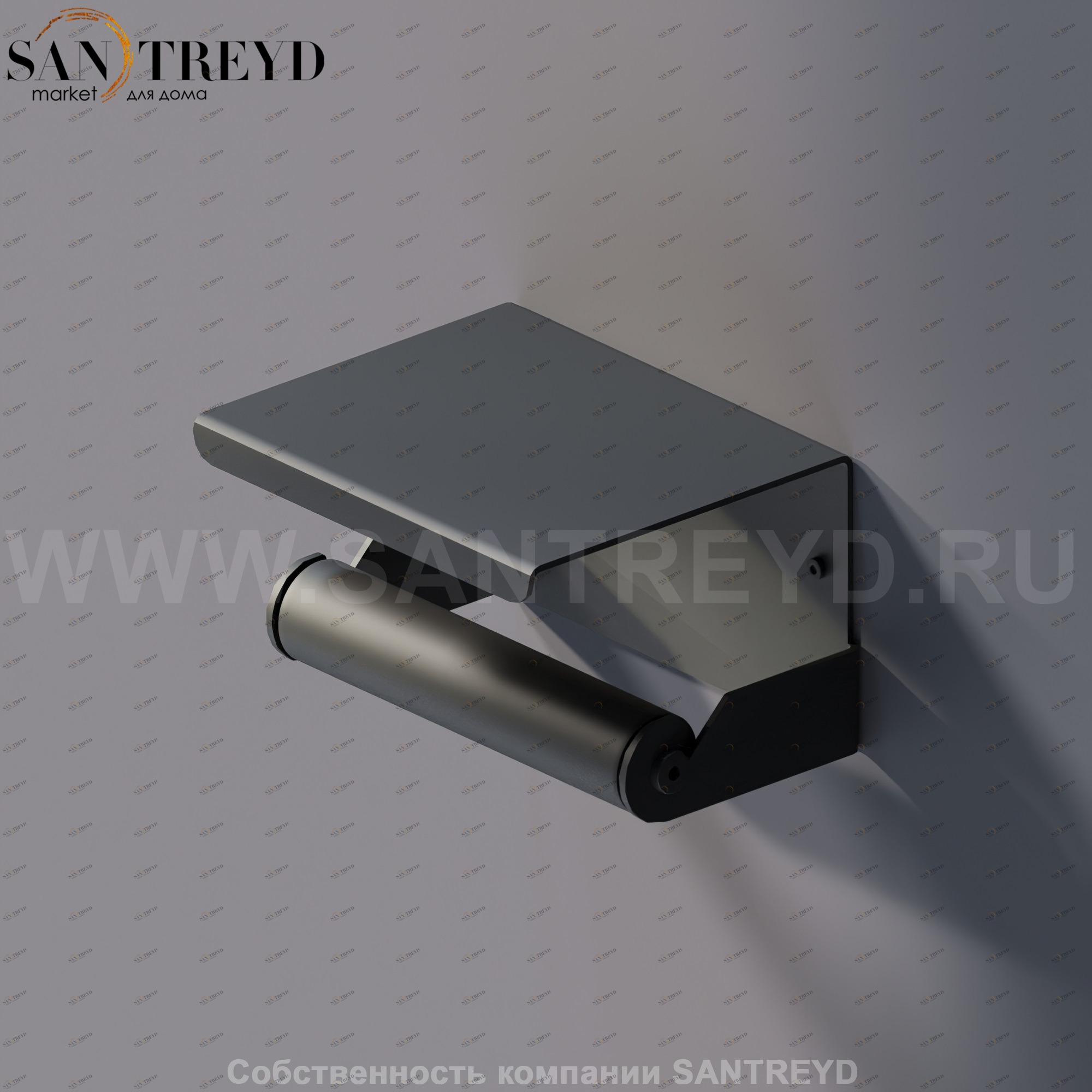 Agape MACH 2 Держатель для туалетной бумаги черный AMC20939E