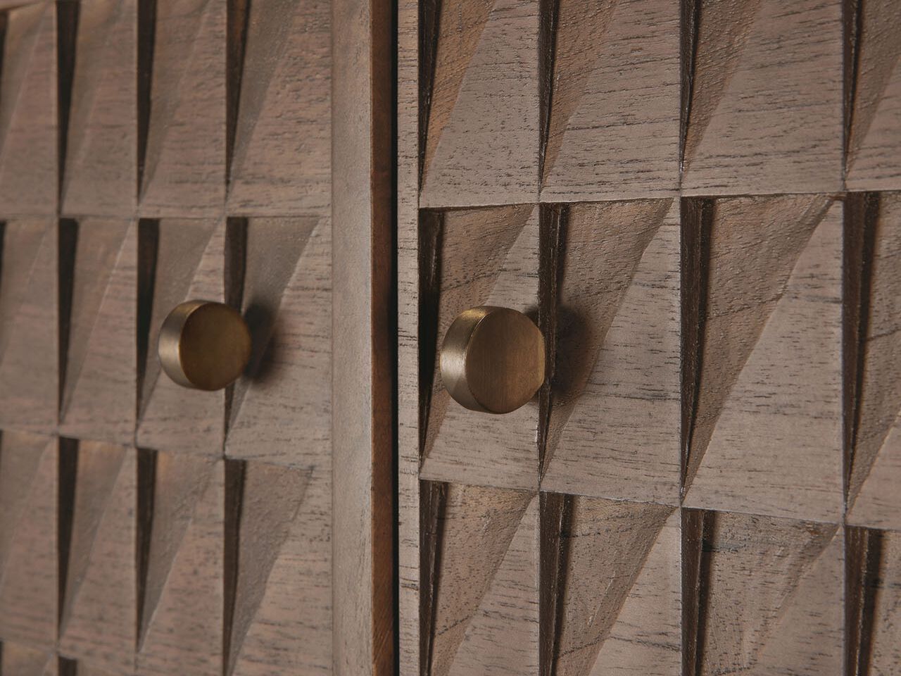 Шкаф из тикового дерева с 2 дверцами и 3 ящиками Ethnicraft Sono ARCH-00043115 - Вид №3