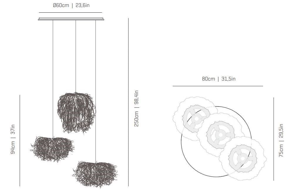 Светодиодный подвесной светильник из нержавеющей стали A-Emotional Light хаос ARCH-00066654 - Вид №12
