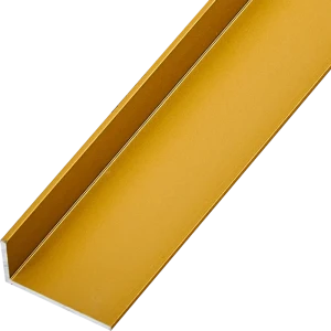 Профиль L-образный алюминий анодированный 20x10x1.2x1000 мм золотой