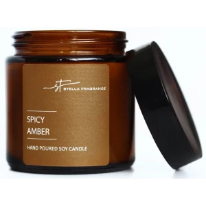 Свеча ароматизированная в стакане Spicy Amber 7 см 89012472 STLM-2063482