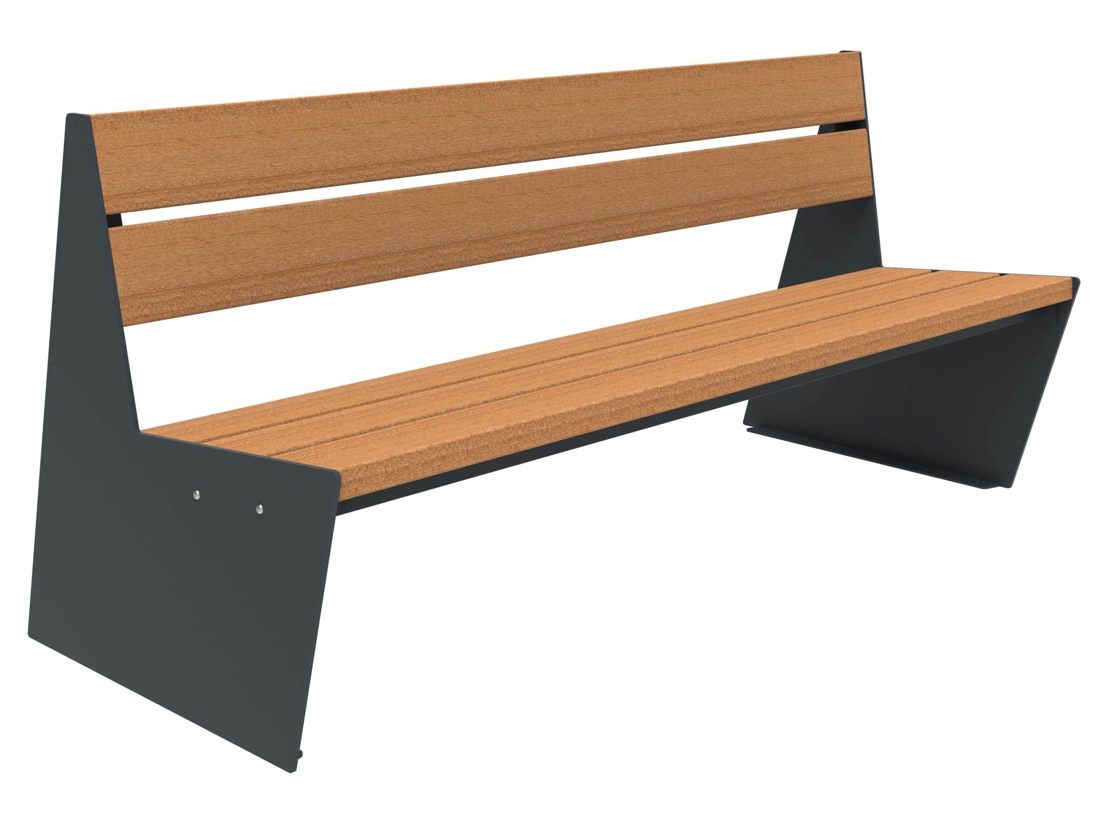 Скамья из окуме со спинкой Lazzari Sharp ARCH-00087617 - Вид №35