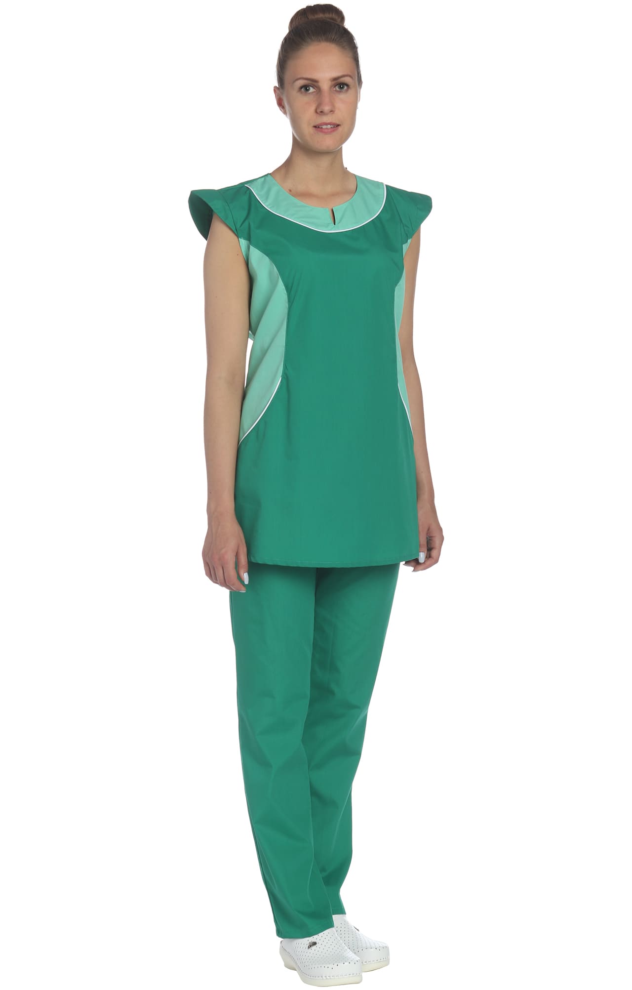 69296 Костюм "Лига" цвет зеленый с салатовым  Медицинская одежда  размер 66 Спецодежда  - Вид №9