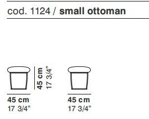 La Cividina Пуф из мягкой ткани Bernard sun-id-1353830 - Вид №3