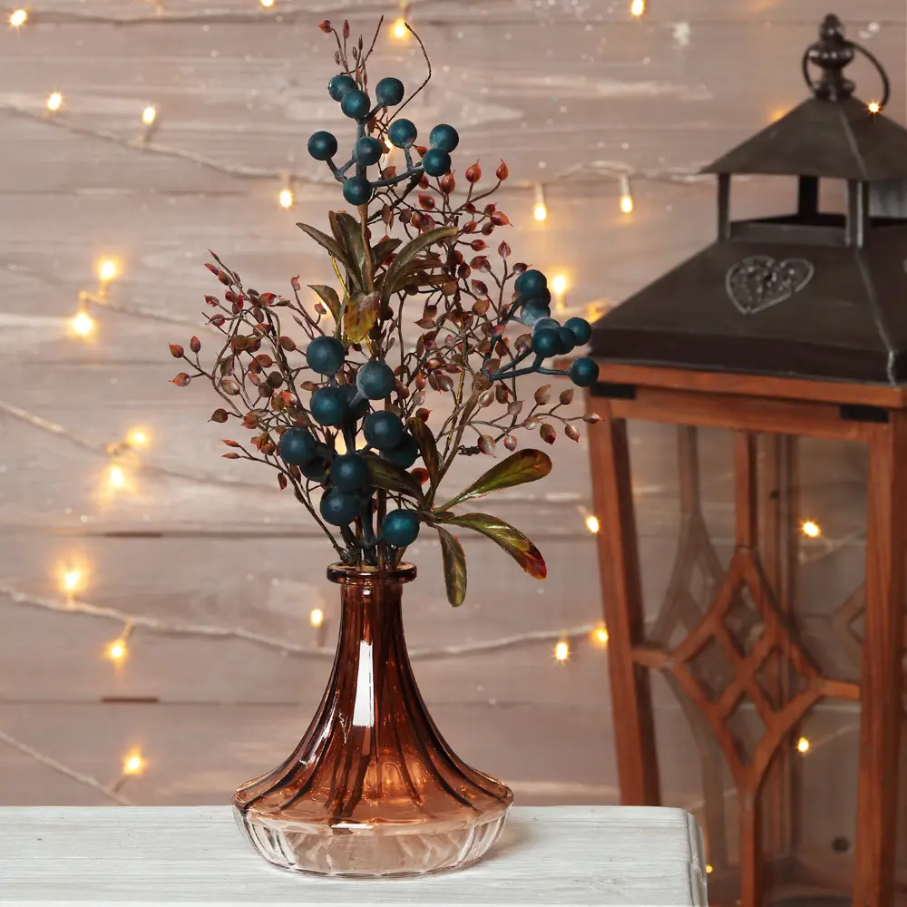 85002877 Новогоднее украшение Ветка 54x22 см цвет синий STLM-1327002 Santreyd  - Вид №2