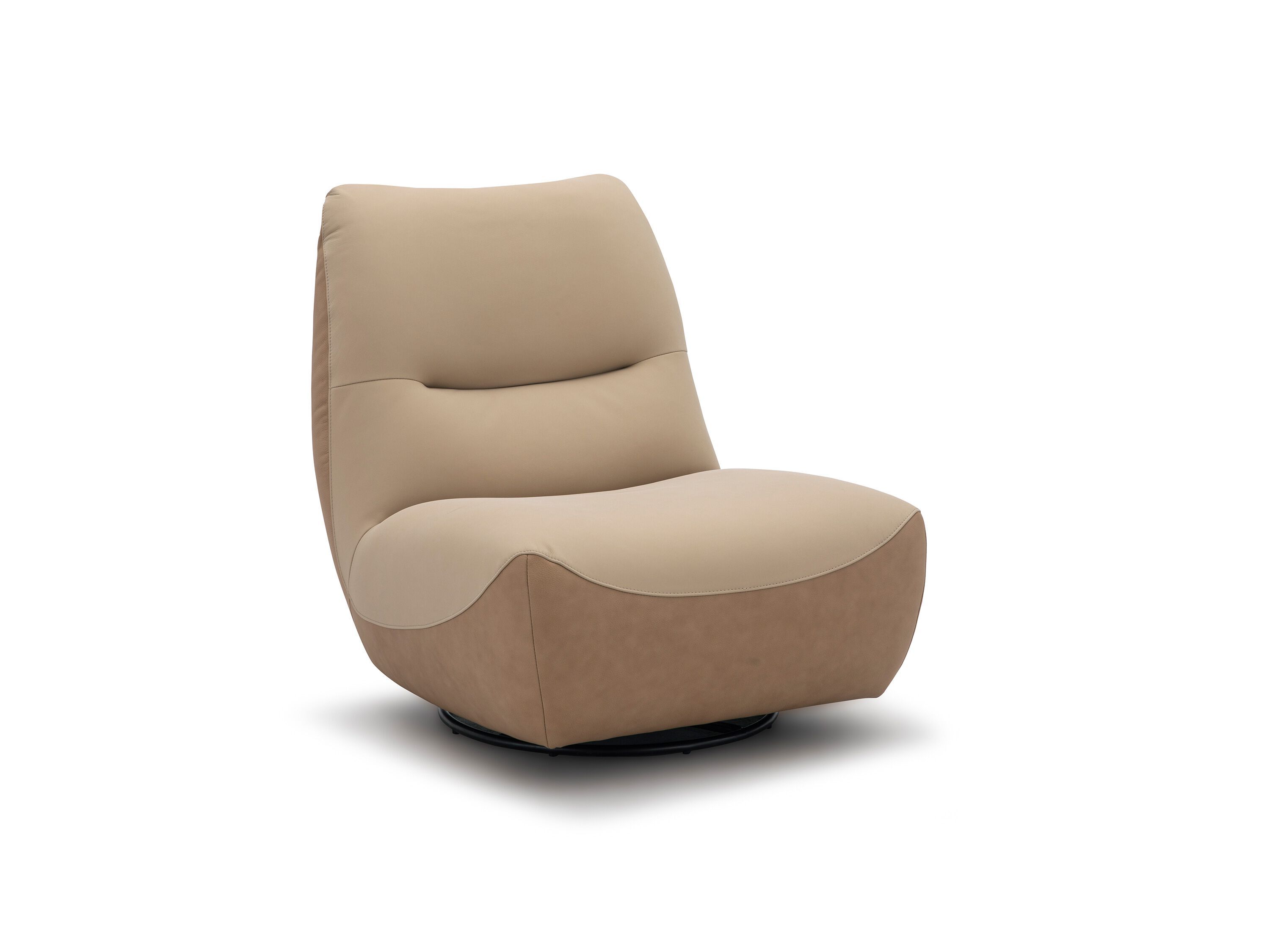 Вращающееся кресло из кожи и ткани CAMPO DE' FIORI CL127 ARCH-00050951 - Вид №2