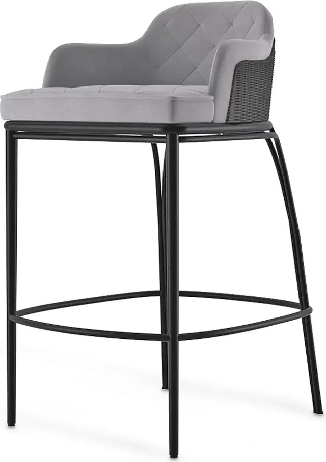 Серый барный стул LUXXU Charla 293 - Вид №3