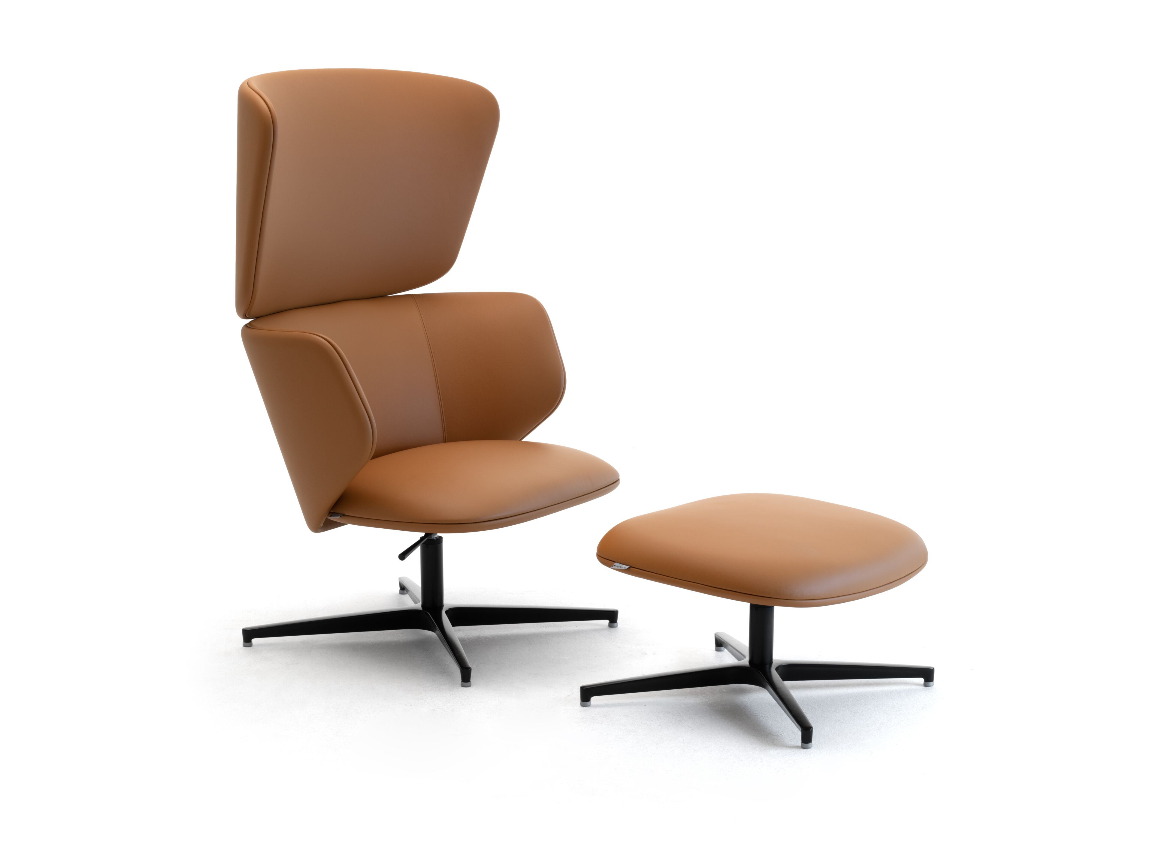 Кожаное вращающееся кресло с высокой спинкой для контракта Leyform Alisè Lounge ARCH-00064529 - Вид №9