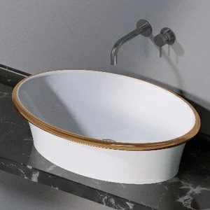 L492100G Накладная раковина на столешницу  овальная A. e T. Italia PRINCESS