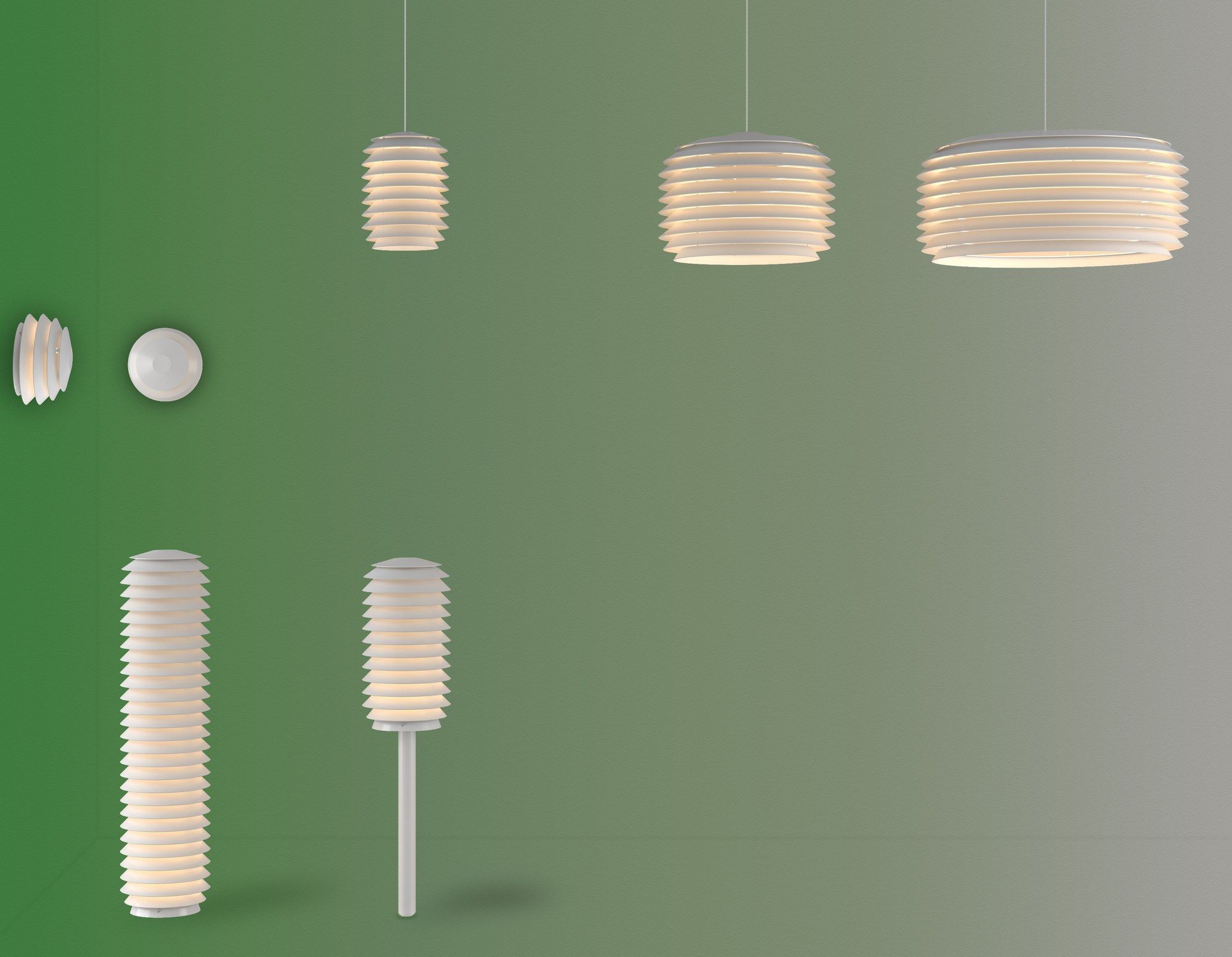 Алюминиевый открытый подвесной светильник Artemide нарезка ARCH-00073116 - Вид №9