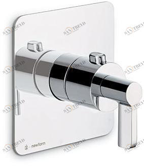 newform Смеситель для душа встраиваемый термостатический Blink chic 69837e - 69848e
