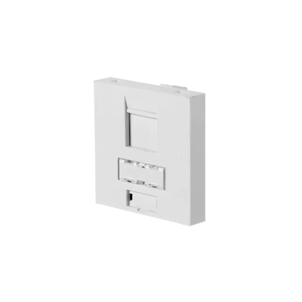 Накладка для розетки телефонной и компьютерной LK Studio LK45 RJ 45х22.5 мм, цвет белый Santreyd STLM-2137023 - Вид №1