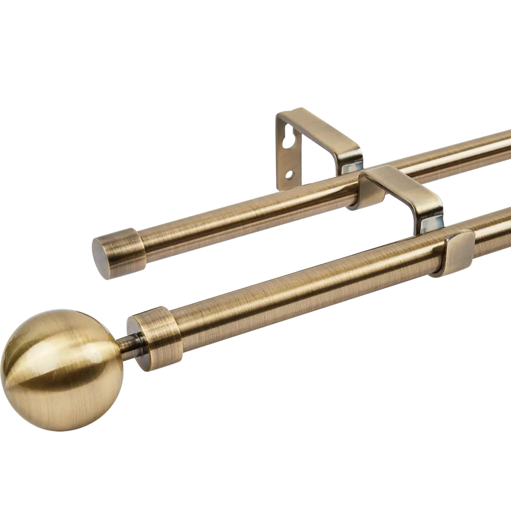 INSPIRE Двухрядный карниз Шар для портьер и тюля 160-300 см 84407280 STLM-0049467