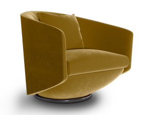 Тканевое кресло с подлокотниками