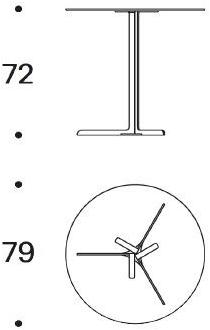Saba Italia Садовый столик со столешницей из hpl и металлическими ножками Garden sun-id-1506463 - Вид №5