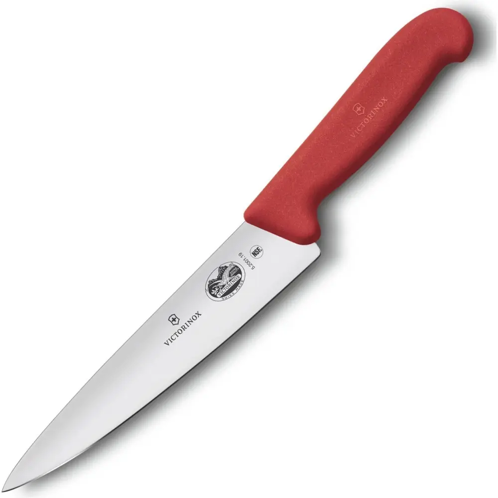 91358091 Кухонный нож разделочный Victorinox лезвие 19 см цвет красный STLM-0868394