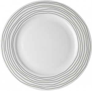 Тарелка DUTCH ROSE Черная волна 26 см