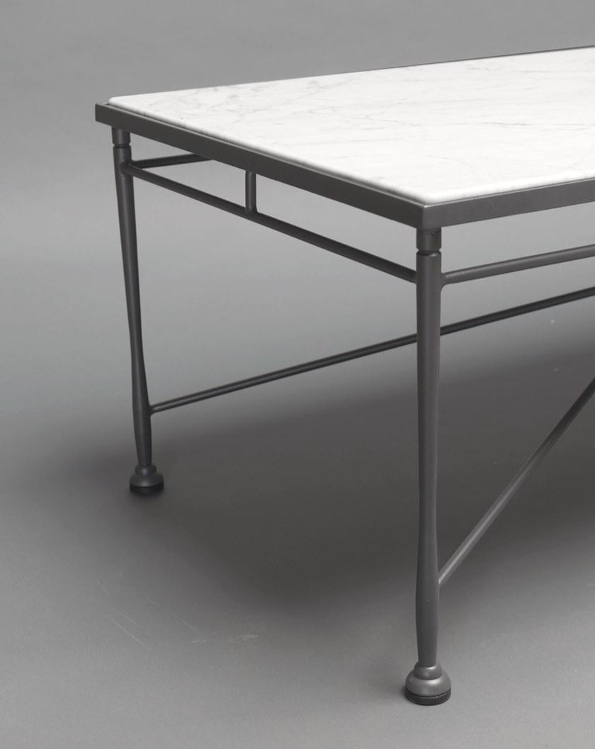 OFFICINACIANI Прямоугольный садовый журнальный столик из каррарского мрамора Intreccio Gf4004tab  - Вид №1