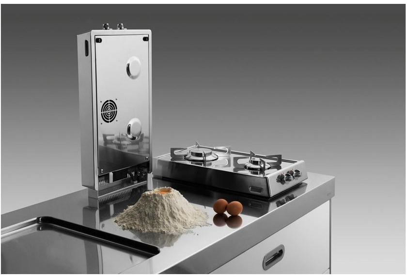 ALPES-INOX Индукционная газовая плита на столешнице из нержавеющей стали Strumenti d’oggi sun-id-1488642 - Вид №2