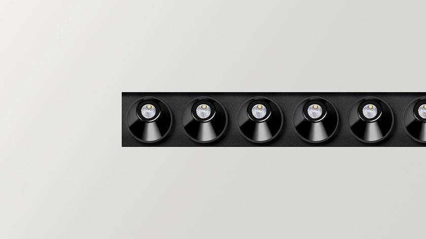 Arkoslight Алюминиевый потолочный линейный световой профиль для точечных светильников Black foster custom sun-id-1455112 - Вид №7