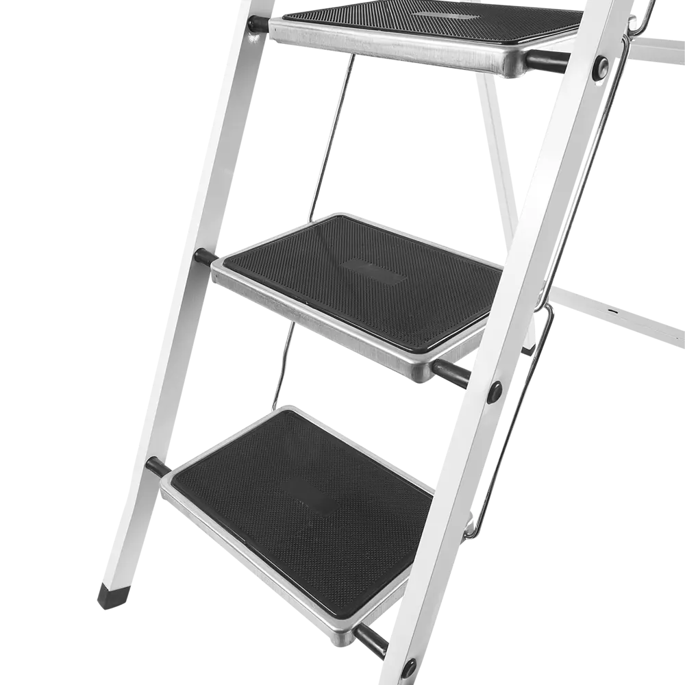 Стремянка стальная Zalger 4 ступени с резиновым ковриком, максимальная нагрузка 120 кг STLM-2022581 - Вид №4