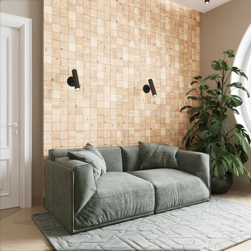 Деревянная мозаика Болтон 100x100 мм 300x300 мм 22 шт. 82625481 STLM-2068895 Santreyd  - Вид №2