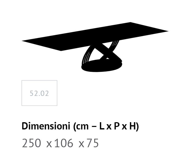 Овальный обеденный стол из стали и дерева Bontempi Casa FUSION ARCH-00070074 - Вид №7