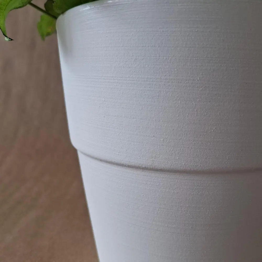 Горшок для цветов Котон Ø22 h22.5 см v5.1 л керамика белый Santreyd нет STLM-2155624 - Вид №2