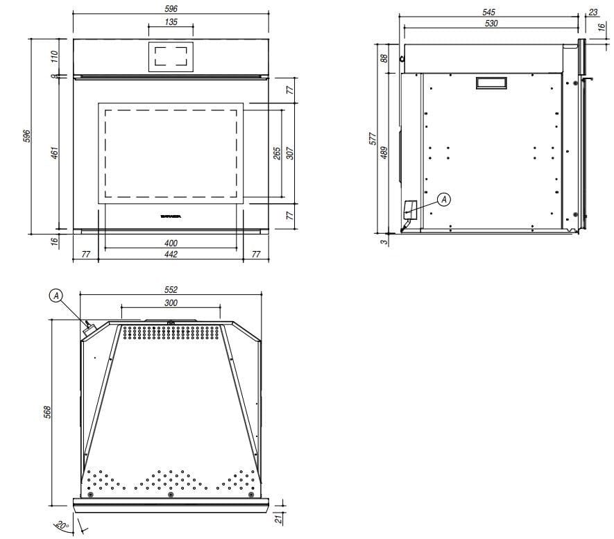 Встраиваемая печь с сенсорным экраном Barazza Velvet Advance ARCH-00141075 - Вид №3