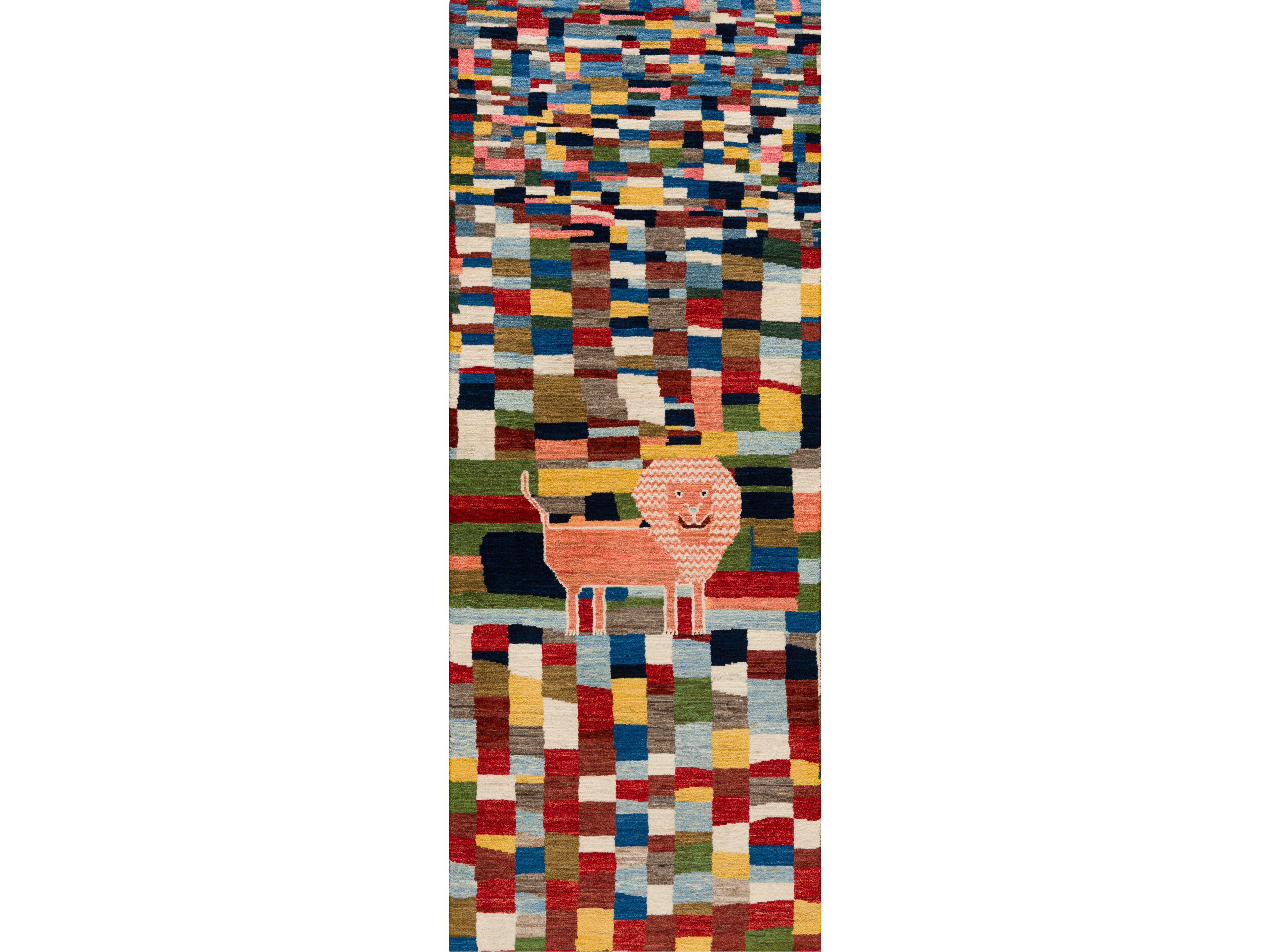 Прямоугольный шерстяной ковер на заказ Zollanvari Бродячие звери - Флора и фауна Габбе ARCH-00108065 - Вид №1