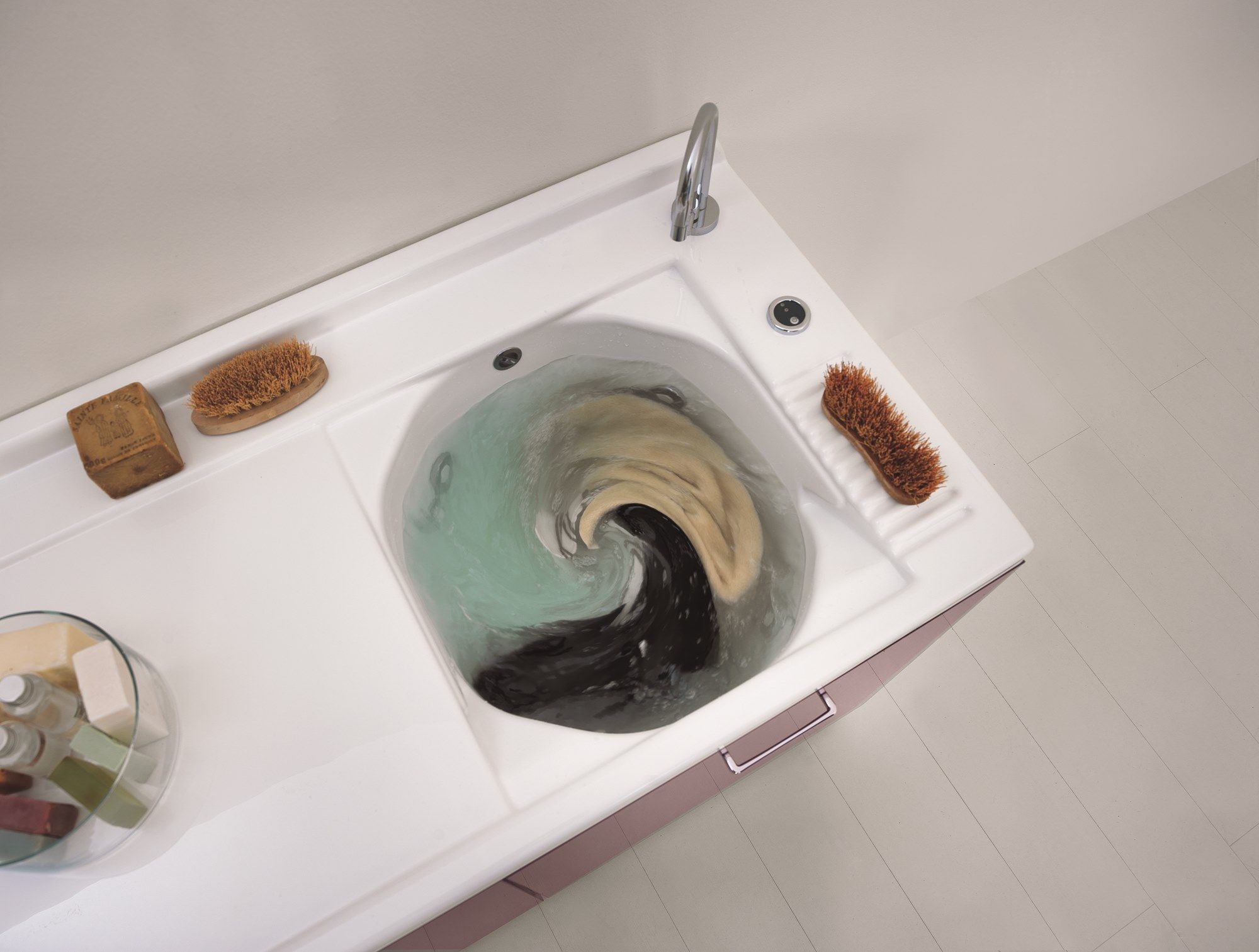 Керамический модульный шкаф для белья со стиральной машиной COLAVENE Active Wash ARCH-00139232 - Вид №20