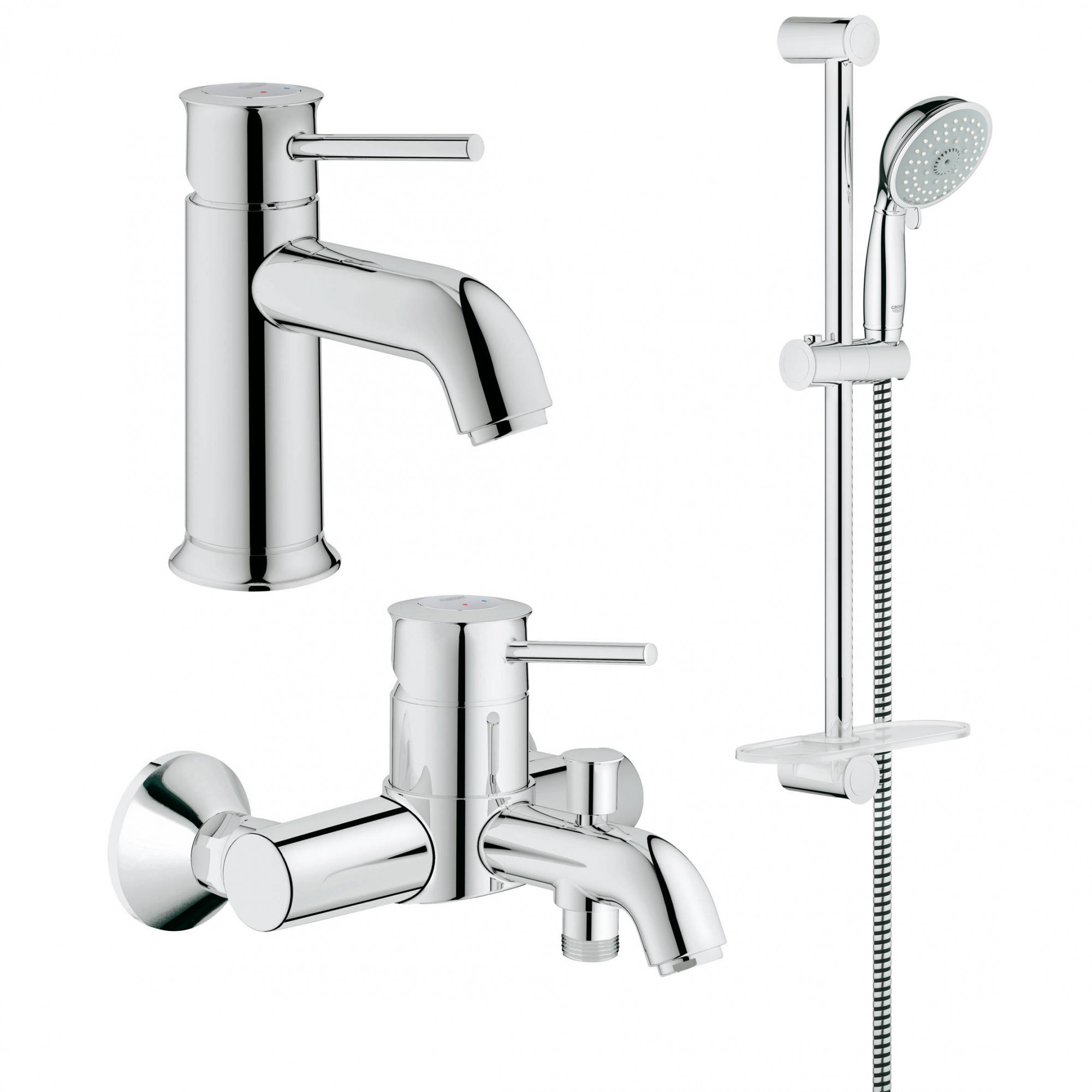 Готовый комплект для ванной комнаты GROHE BauClassic (NB0009)