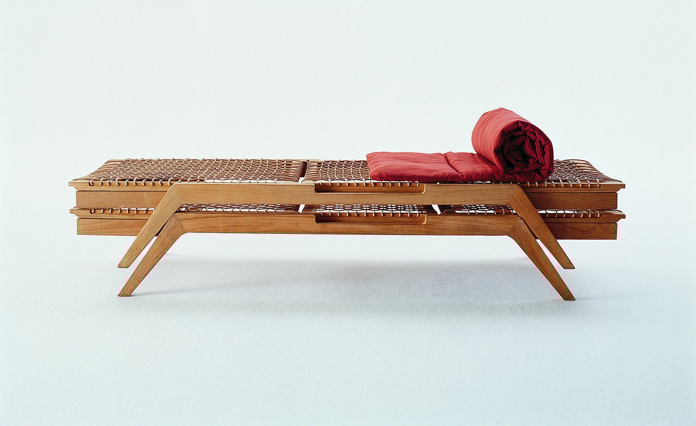 Штабелируемая Садовая кровать из тикового дерева Unopiù Синтез ARCH-00094414 - Вид №1