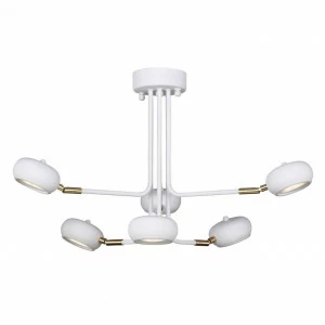 Люстра дизайнерская Food белая с золотом 1748-6U SUPERNW ДИЗАЙНЕРСКИЕ, KOSMOS 058022 Белый