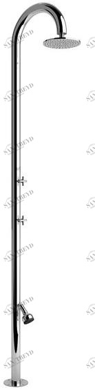 Inoxstyle Летний душ из нержавеющей стали Sole 01025 l beauty