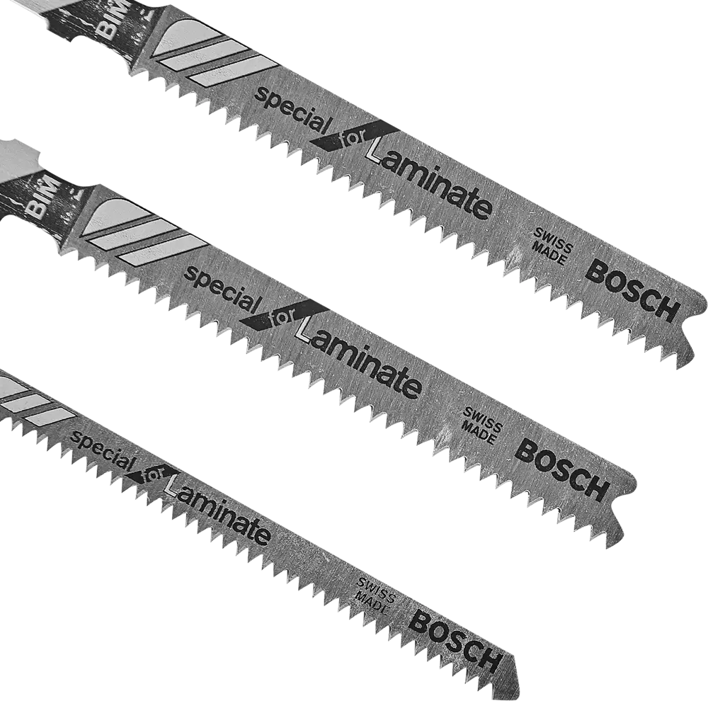 Набор пилок для лобзика по ламинату Bosch T101BIF/T101AOF, 3 шт. 82491394 STLM-2055429 BOSCH PROFESSIONAL  - Вид №1