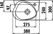 CK035-00CB00E-FF00 COCUK ДЕКОР Раковина 35 см детская CK035.000F0 Creavit  - Вид №3