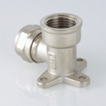 VTm.354.N.002005 Фитинг обжимной – угольник с креплением (водорозетка) Valtec 20 мм х 3/4"  - Вид №5