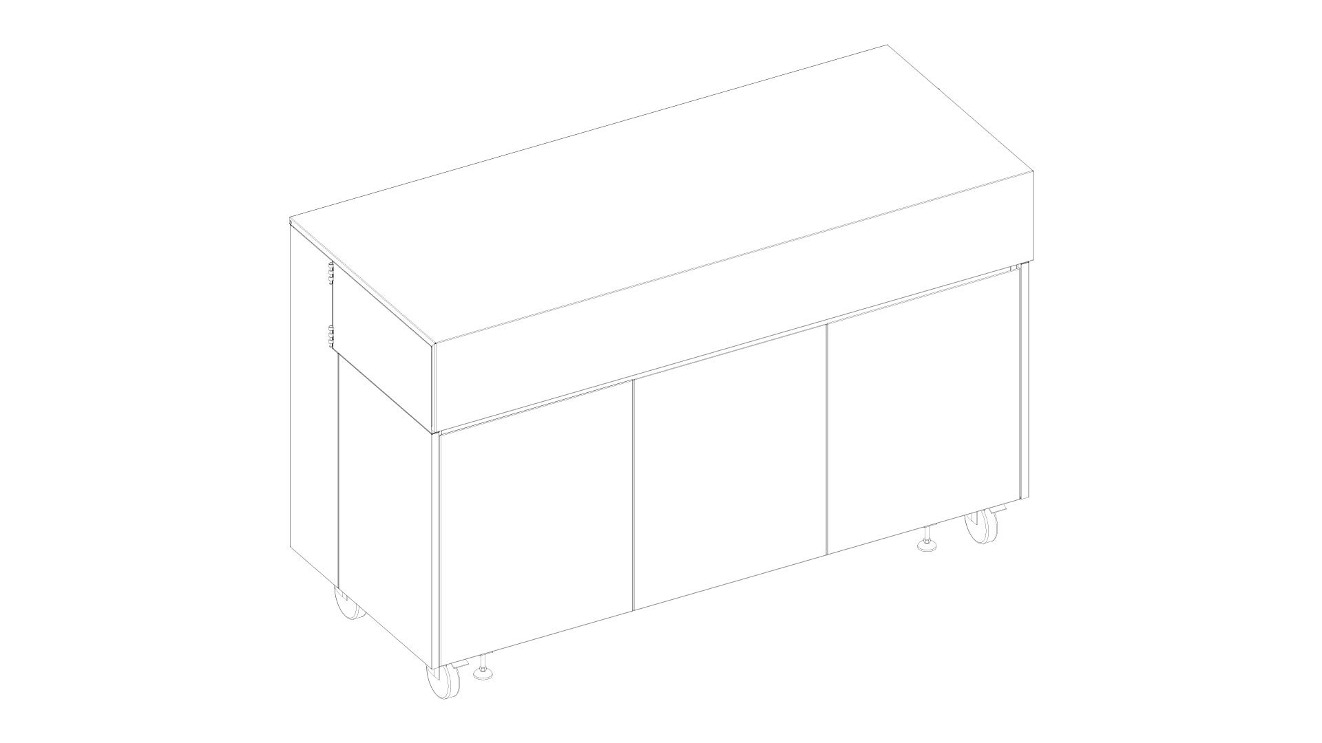 7555001 Газовая плита Finalmente варочная станция 7555 001 Fosterspa  - Вид №2