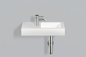 4280000401 Умывальник, wt.qs525h.r, белая, противомикробное Alape серия Q