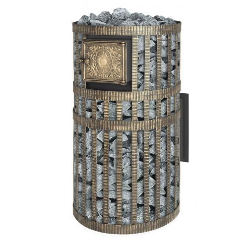 Печь для бани Везувий Русский пар Камин (205) с закрытой каменкой 144 - Вид №1