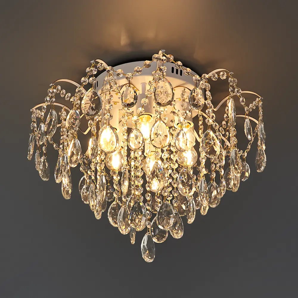 Люстра потолочная хрустальная Escada 1126/6, 6 ламп, 22 м², цвет белый STLM-2126789