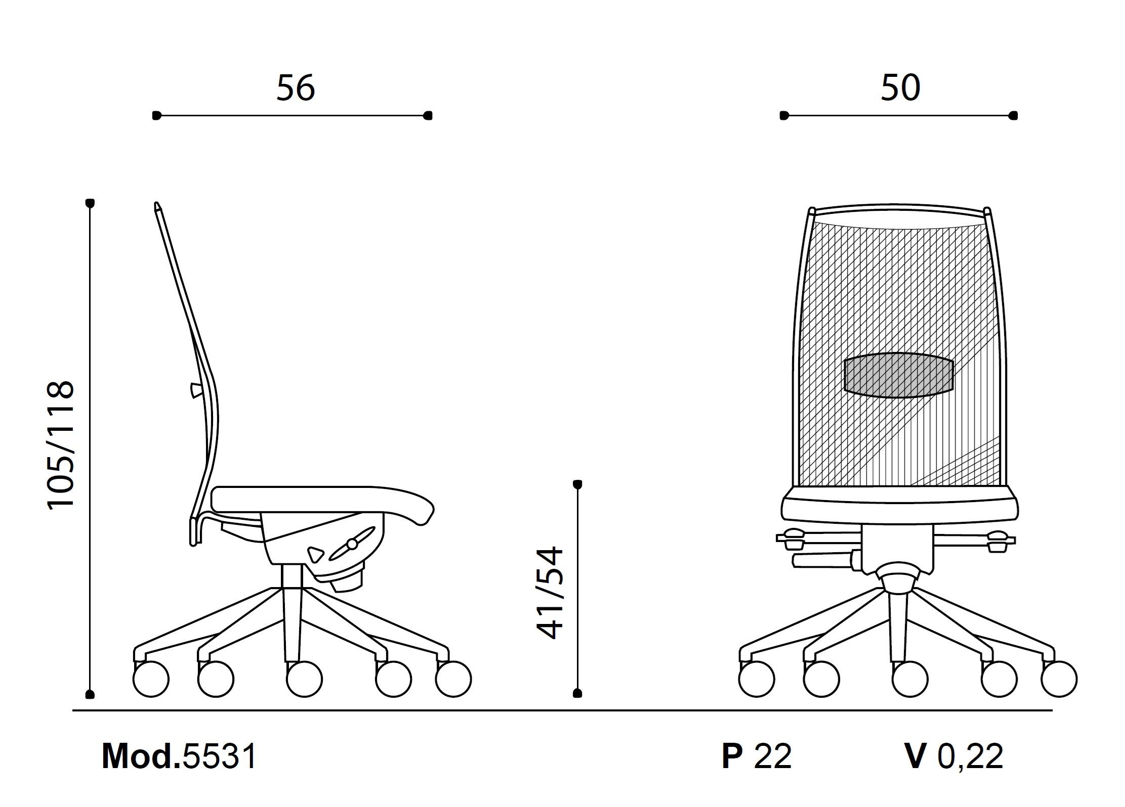 Вращающееся офисное кресло Ares Line ссылка ARCH-00119765 - Вид №2