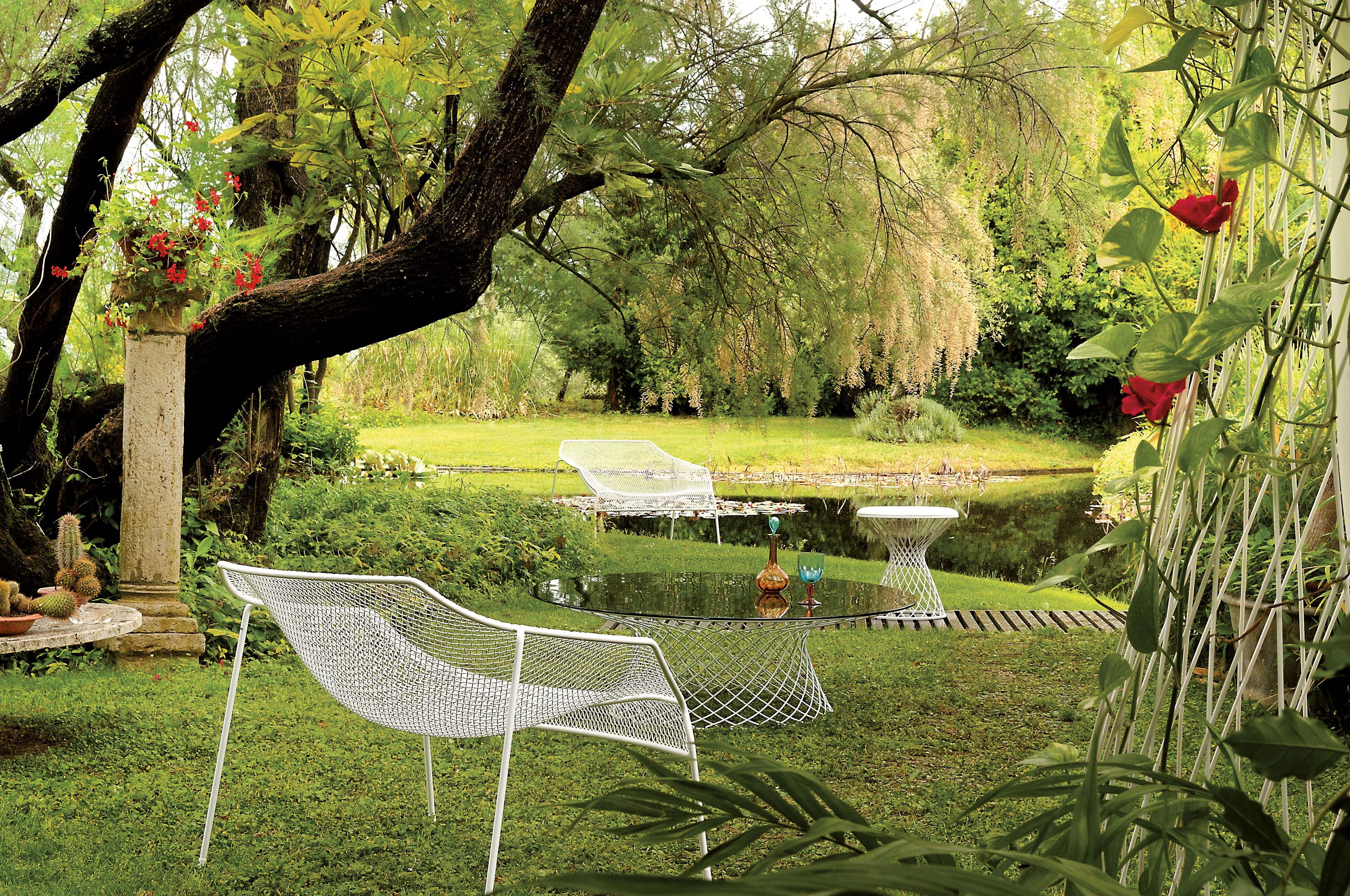 Круглый стальной и хрустальный садовый стол emu Heaven ARCH-00112747 - Вид №4