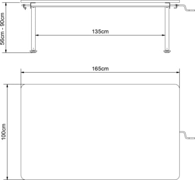 Регулируемая высота конференц-стол с колесами Ropox ARCH-00057801 - Вид №3