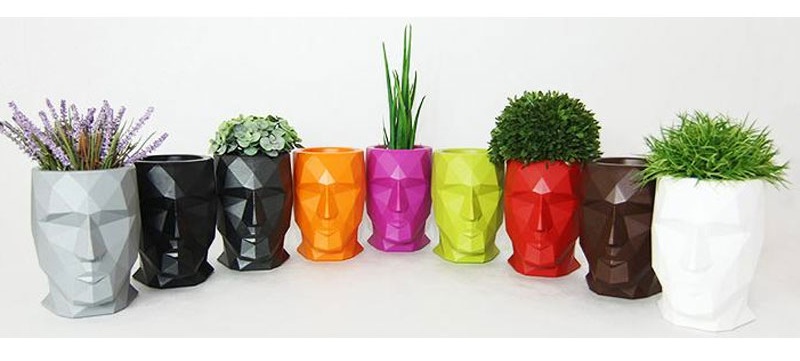 070325 Кашпо матовое бронзовое 70см Vondom Adan