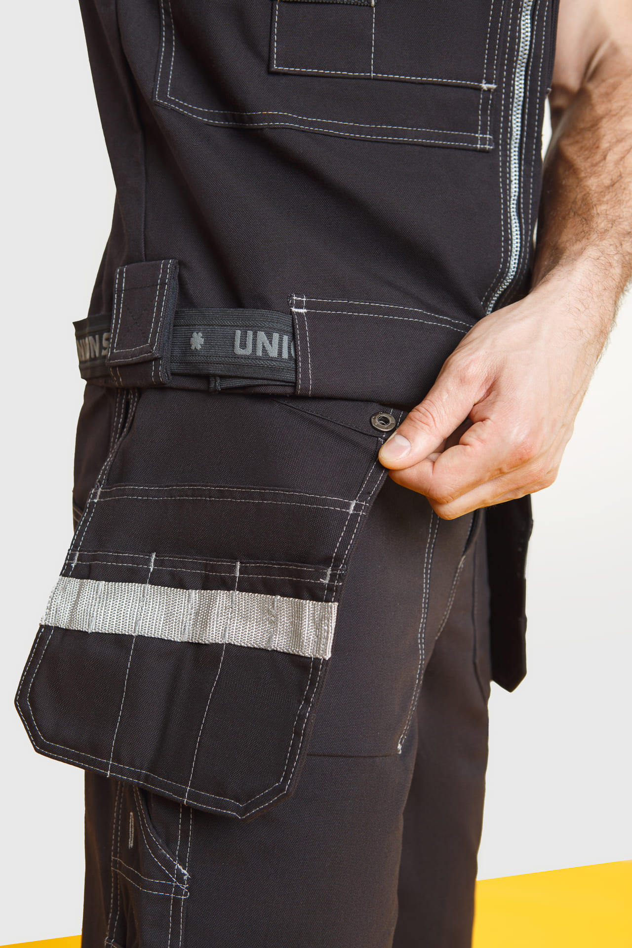 62599 Жилет  черный Union Space  Летняя спецодежда  размер 52-54  - Вид №7