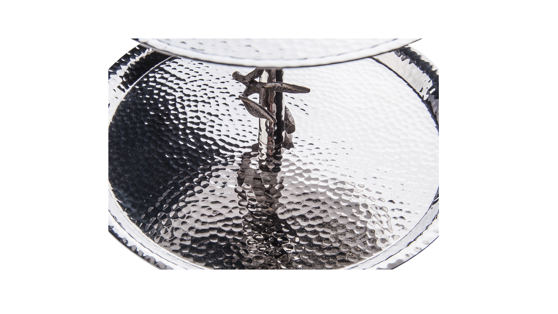 10612948 Michael Aram Блюдо двухъярусное Michael Aram Гранат 23см, сталь, серебристое Сталь нержавеющая  - Вид №2