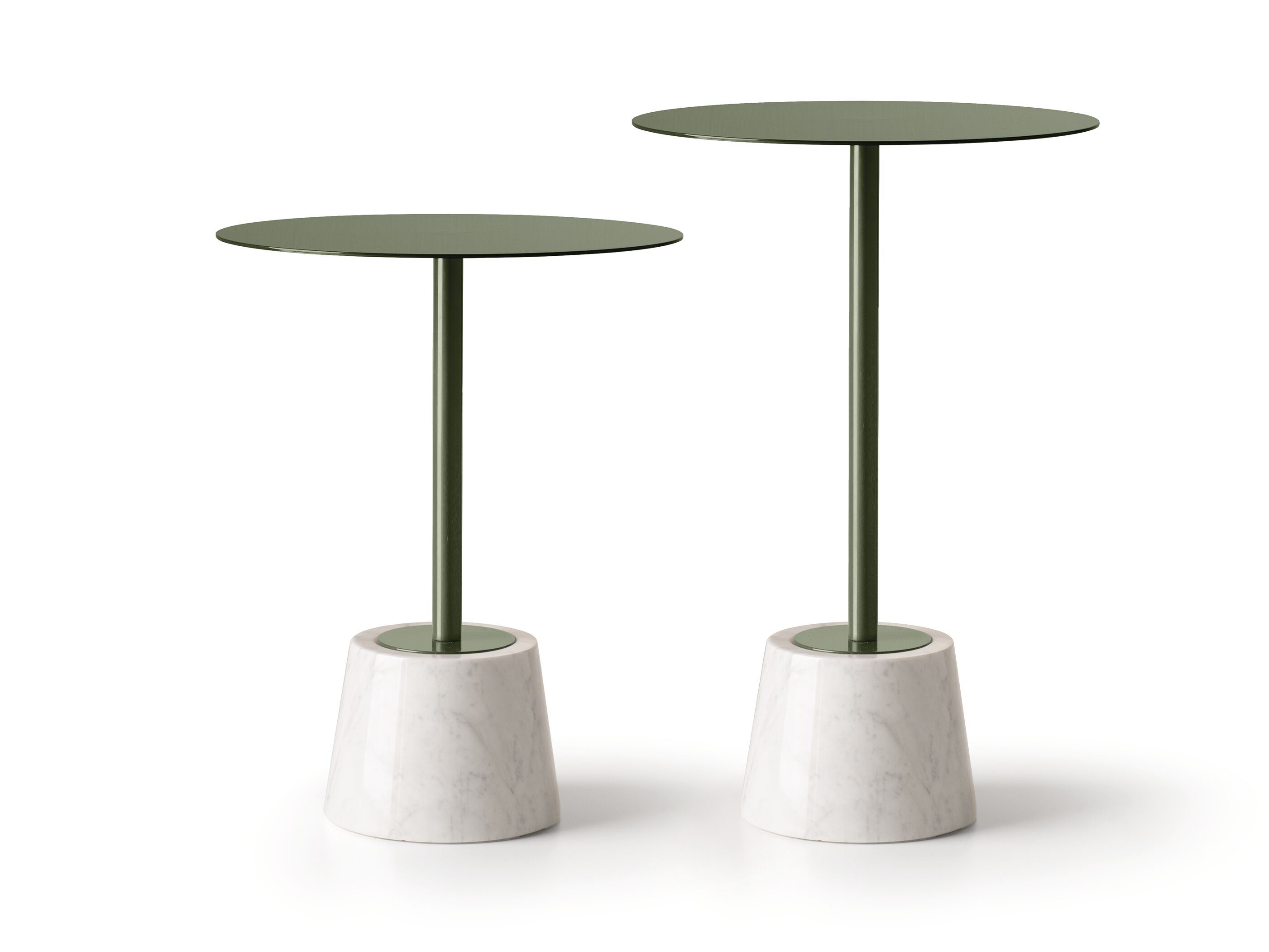 Набор журнальных столиков с основанием из каррарского мрамора Quinti Sedute ANDY ARCH-00067347